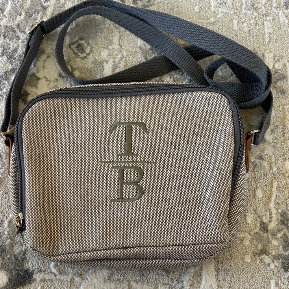 Thirty-One Black and Gray Crossbody Bag